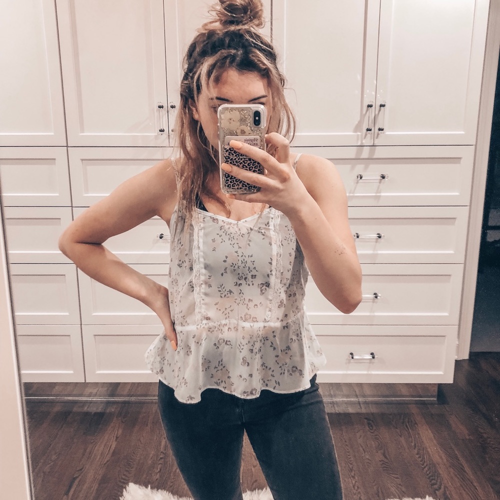 Floral tank top